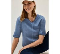 CECIL Damen B323511 V-Neck Shirt mit Farbverlauf, Urban Navy Blue, XL