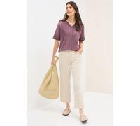 Cecil Damen V-Neck Shirt im Washed-Look in Rot, Gr: XS