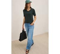 Cecil Damen V-Neck T-Shirt in Grün, Gr: XS