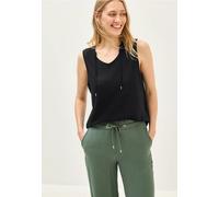 Cecil Damen V-Neck Top mit Bändern in Schwarz, Gr: XXL