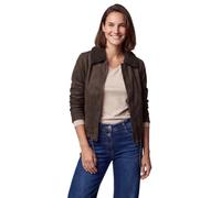 Cecil Damen Velours Jacke mit Teddy-Kragen
