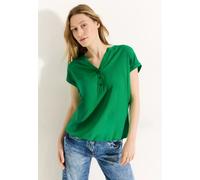 Cecil Damen Kurzarm Bluse Solid fresh apple green XS