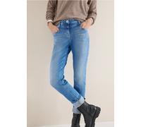 Cecil Damen Washed-Look Jeans in Blau, Gr: 25