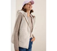 Cecil Damen Wendbare Fake Fur Weste in Weiß, Gr: M