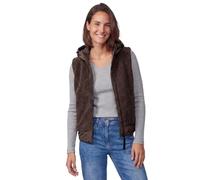 Fellimitatweste CECIL, Damen, Gr. XL (44), braun (chocolate sauce braun), Stoff, Oberstoff: 100% Polyester. Oberstoff 2: 100% Polyester. Oberstoff 3: 100% Polyester. Füllung: 100% Polyester, unifarben