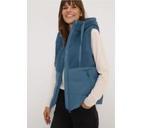 CECIL Damen 2200555 Weste mit Strukturmix, Moonstone Blue, XL