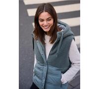 CECIL Damen 2200555 Weste mit Strukturmix, Pastel Olive, XL