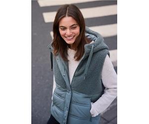 Cecil Damen Weste mit Strukturmix in Grün, Gr: XL