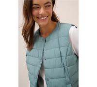 Steppweste CECIL, Damen, Gr. S (38), grün (ice hill grün), Stoff, Obermaterial: 100% Polyester; Futter: 100% Polyester; Füllung: 100% Polyester, unifarben, normal normal, ohne Ausschnitt, Westen, mit 