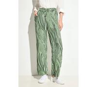 CECIL Damen B377612 Wide Leg Hose, cool Khaki, XL / 28L