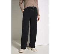 Cecil Damen Wide Leg Hose in Schwarz, Gr: S