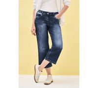Cecil Damen Wide Leg Jeans in Blau, Gr: 36