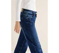Cecil Damen Wide Leg Jeans mit Nieten in Blau, Gr: 29