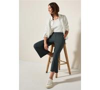 Culotte CECIL, Damen, Gr. XL, Länge 26, slate khaki, Stoff, 95% Viskose, 5% Elasthan, unifarben, casual, loose fit normal, Hosen, im Loose Fit (20362506-XL) slate khaki