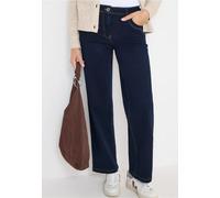 Cecil Damen Wide Leg Rinsed Jeans in Blau, Gr: 34