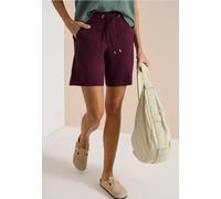 Cecil Damen Wide Leg Shorts im Loose Fit in Rot, Gr: XL