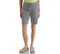 Shorts CECIL, Damen, Gr. XXL (46), blau (universal blau), Stoff, 73% Viskose, 25% Polyester, 2% Elasthan, gestreift, loose fit kurz, Hosen Shorts, in Bermuda-Länge (73371640-XXL) universal blau