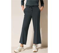 Marlene-Hose CECIL, Damen, Gr. XL, Länge 26, grün (slate khaki), Stoff, 55% Polyester, 44% Viskose, 1% Elasthan, unifarben, weit knöchelfrei, Hosen, High Waist (84043610-XL) slate khaki