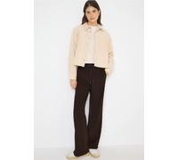 Cecil Damen Wide Leg Twill Hose in Braun, Gr: S