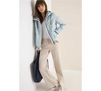 Windbreaker CECIL, Damen, Gr. M (40), watercolour blau, Stoff, Obermaterial: 100% Polyester; Futter: 100% Polyester, unifarben, comfort fit normal, ohne Ausschnitt, Bündchen, Jacken Windbreaker, mit K