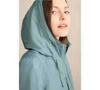 Windbreaker CECIL, Damen, Gr. XXL (46), blau (strong mint), Web, Obermaterial: 100% Polyester, unifarben, casual, gerade hüftlang, Rundhals, Langarm Bündchen, Jacken, mit Kapuze und Tunnelzug (5998960