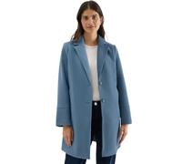 Wollmantel CECIL, Damen, Gr. XL (44), beige (moonstone blau), Stoff, Obermaterial: 90% Polyester, 10% Viskose; Futter: 100% Polyester, unifarben, comfort fit ca. Mitte Oberschenkel, V-Ausschnitt, abge