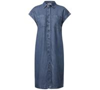 CECIL Damen 1408813 Denim Look Lyocell Kleid, mid Blue wash, X-Small