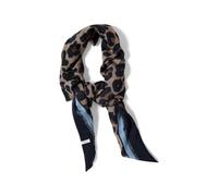 Cecil Dreieckstuch mit Leo-Muster creamy mocha A