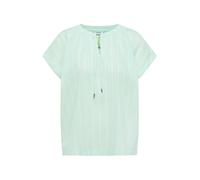 Cecil - Dropped Shoulder Bluse mit Struktur grün - Gr. - XL