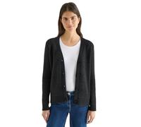 Cecil Cardigan Federgarn Damen, V-Ausschnitt, Schwarz, 80% Polyester/20% Baumwolle, Gr. L (42)