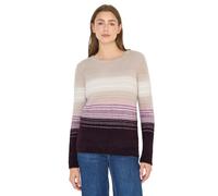Cecil - Federgarn Streifenpullover eggplant red - Gr. - M