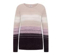 Cecil - Federgarn Streifenpullover pink - Gr. - XL