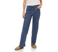 Cecil Damen Flared Wide Leg Jeans in Blau, Gr: 32