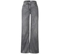 Cecil - Flared Loose Fit Jeans grau - Gr. - 30