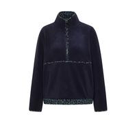 CECIL - Fleece-Troyer mit Zipper blau - Gr. - S