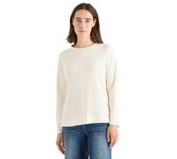 Cecil Funnelneck Shirt in Unifarbe Creamy White XXL