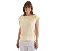 Cecil Damen T-Shirt aus Jersey im Garment Dye Look in Gelb, Gr: XXL