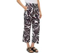 Cecil Damen Wide-Leg-Hose TOS Style Neele Light Cotton Gemustert Rot XS/26