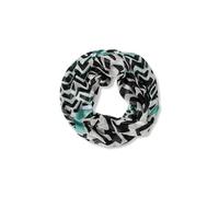 Cecil Gemusterter Loop-Schal light foam blue A