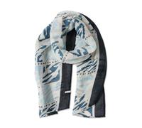 Cecil Gemusterter Plissée Schal dark navy blue A