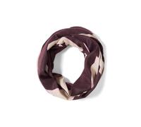Cecil Gemusterter Print Loop Schal eggplant red A