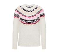 Cecil - Gemusterter Strickpullover eggshell melange - Gr. - XL