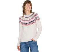 Cecil Gemusterter Strickpullover Eggshell Melange XXL