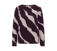 CECIL Damen Shirt Gemustertes Federgarn U-Boot-Ausschnitt Rot Gr. S