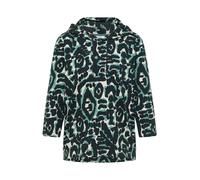 Kapuzensweatshirt CECIL, Damen, Gr. XL (44), ink grün, Sweatware, Obermaterial: 48% Baumwolle, 48% Modal, 4% Elasthan, gemustert, casual, regular fit, Rundhals, 3/4-Ärmel abgesteppte Kante, Sweatshirt
