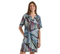 Knielanges Kleid mit grafischem Muster