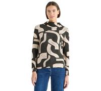 CECIL Gemustertes Melange Shirt raw Khaki Melange M