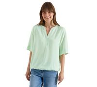 Cecil Kurzarmbluse Damen, unifarben Juicy Lime, 100% Viskose, Rundhals, Gr. XL (44)