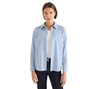 Cecil Langarmbluse Damen V-Ausschnitt Bündchen 72% Baumwolle XXL (46) fountain blau