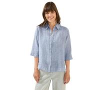 Cecil Gestreifte Leinen-Hemdbluse
